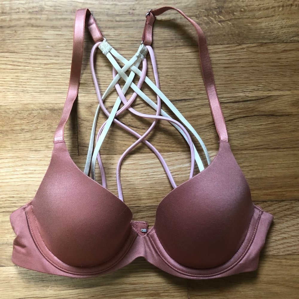 Aerie Sunnie Bra 32 A with Criss Cross Straps